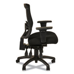 Alera Etros Series Mid-Back Multifunction with Seat Slide Chair, Supports Up to 275 lb, 17.83" to 21.45" Seat Height, Black