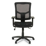 Alera Elusion II Series Suspension Mesh Mid-Back Synchro Seat Slide Chair, Supports 275 lb, 16.34" to 20.35" Seat, Black