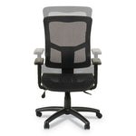 Alera Elusion II Series Suspension Mesh Mid-Back Synchro Seat Slide Chair, Supports 275 lb, 16.34" to 20.35" Seat, Black