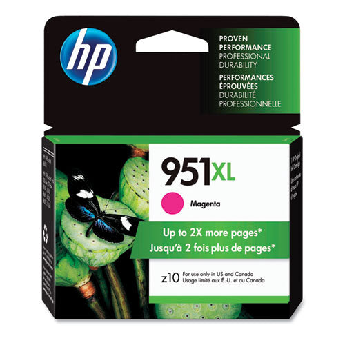 HP 951XL, (CN047AN) High-Yield Magenta Original Ink Cartridge