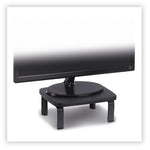 SmartFit Monitor Stands, 12.25" x 2.25" x 1.75" to 4.75", Black, Supports 40 lbs