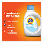 Free and Gentle Laundry Detergent, 32 Loads, 46 oz Bottle, 6/Carton