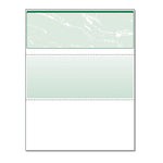 Standard Security Check, 11 Features, 8.5 x 11, Green Marble Top, 500/Ream