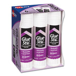 Permanent Glue Stic Value Pack, 1.27 oz, Applies Purple, Dries Clear, 6/Pack