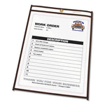 Shop Ticket Holders, Stitched, Both Sides Clear, 50 Sheets, 8.5 x 11, 25/Box