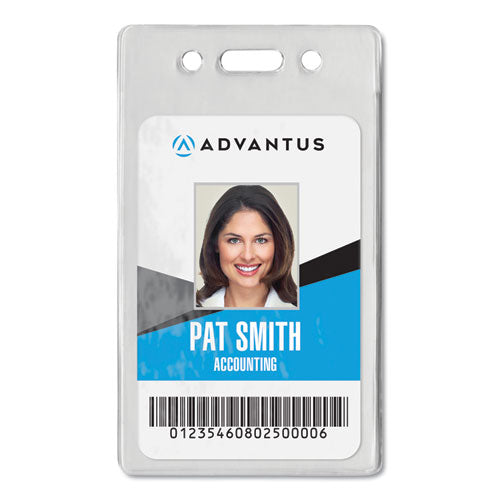 Proximity ID Badge Holders, Vertical, Clear 2.68" x 4.38" Holder, 2.38" x 3.63" Insert, 50/Pack