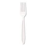 Impress Heavyweight Full-Length Polystyrene Cutlery, Fork, White, 1,000/Carton