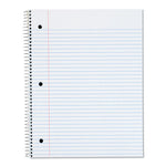 Coil-Lock Wirebound Notebooks, 3-Hole Punched, 1-Subject, Medium/College Rule, Randomly Assorted Covers, (70) 10.5 x 8 Sheets