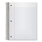 Coil-Lock Wirebound Notebook, 3-Hole Punched, 5-Subject, Medium/College Rule, Randomly Assorted Covers, (200) 11 x 8.5 Sheets