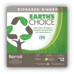 Earth’s Choice Plant-Based Durable Fashion View Binder, 3 Rings, 2" Capacity, 11 x 8.5, Purple, 2/Pack