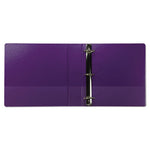 Earth’s Choice Plant-Based Durable Fashion View Binder, 3 Rings, 2" Capacity, 11 x 8.5, Purple, 2/Pack