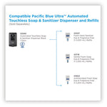 Pacific Blue Ultra Automated Touchless Soap/Sanitizer Dispenser, 1,000 mL, 6.54 x 11.72 x 4, Black