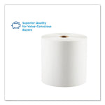 Pacific Blue Basic Nonperf Paper Towels, 1-Ply, 7.78 x 1,000 ft, White, 6 Rolls/Carton