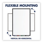 Classic Series Total Erase Dry Erase Boards, 72 x 48, White Surface, Black Aluminum Frame