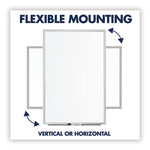 Classic Series Total Erase Dry Erase Boards, 24 x 18, White Surface, Silver Anodized Aluminum Frame