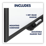 Classic Series Total Erase Dry Erase Boards, 72 x 48, White Surface, Black Aluminum Frame