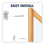 Classic Series Total Erase Dry Erase Boards, 36 x 24, White Surface, Oak Fiberboard Frame