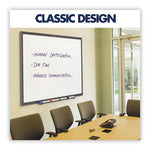 Classic Series Total Erase Dry Erase Boards, 36 x 24, White Surface, Black Aluminum Frame