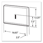 Personal Seat Cover Dispenser, 16.6 x 2.5 x 12.3, Stainless Steel