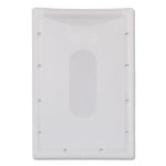 Clear ID Card Holder, Horizontal, Clear 2.31" x 3.69" Holder, 2.13" x 3.38" Insert, 25/Pack