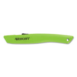 Safety Ceramic Blade Box Cutter, 0.5" Blade, 6.15" Plastic Handle, Green