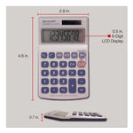 EL240SB Handheld Business Calculator, 8-Digit LCD