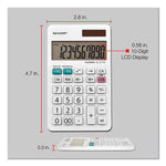 EL-377WB Large Pocket Calculator, 10-Digit LCD