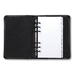 Regal Leather Business Card Binder, Holds 120 2 x 3.5 Cards, 5.75 x 7.75, Black