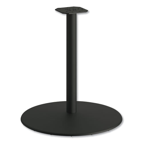 Between Round Disc Base for 30" Table Tops, 29" High, Black Mica