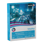 Vitality Multipurpose Print Paper, 92 Bright, 20 lb Bond Weight, 8.5 x 11, White, 500/Ream, 10 Reams/Ct, 40 Cartons/Pallet