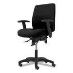 Network Mid-Back Task Chair, Supports Up to 250 lb, 18.3" to 22.8" Seat Height, Black