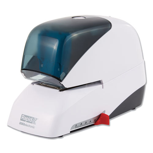 5050e Professional Electric Stapler, 60-Sheet Capacity, White