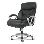 3-Forty-One Big and Tall Chair, Supports Up to 400 lb, 19" to 22" Seat Height, Black Seat/Back, Chrome Base