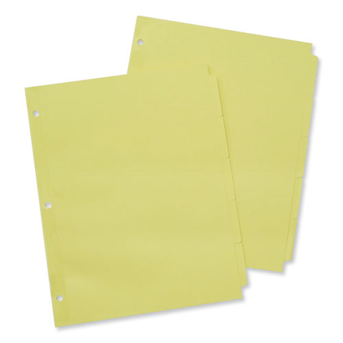 Self-Tab Index Dividers, 5-Tab, 11 x 8.5, Buff, 36 Sets