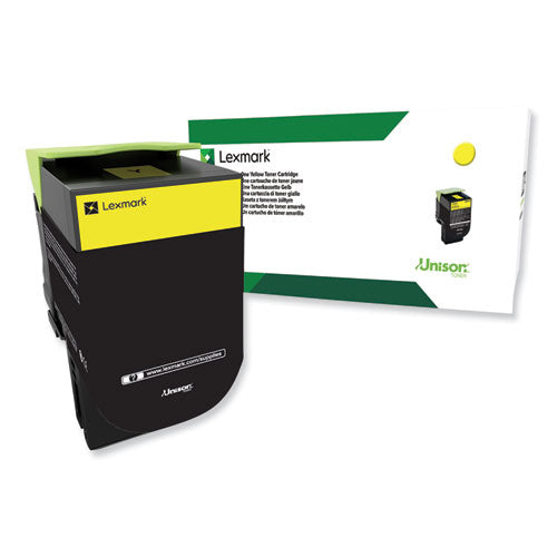 80C0HYG Return Program High-Yield Toner, 3,000 Page-Yield, Yellow, TAA Compliant