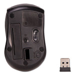 Compact Mouse, 2.4 GHz Frequency/26 ft Wireless Range, Left/Right Hand Use, Black