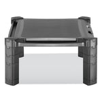 Large Monitor Stand with Cable Management, 12.99" x 17.1" x 6.6", Black, Supports 22 lbs