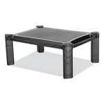 Large Monitor Stand with Cable Management, 12.99" x 17.1" x 6.6", Black, Supports 22 lbs