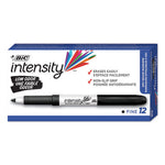 Intensity Low Odor Fine Point Dry Erase Marker, Fine Bullet Tip, Black, Dozen