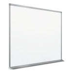 Porcelain Magnetic Whiteboard, 96 x 48, White Surface, Silver Aluminum Frame