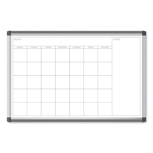 PINIT Magnetic Dry Erase Undated One Month Calendar, 35 x 23, White