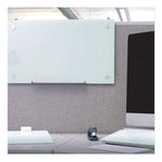 Infinity Magnetic Glass Dry Erase Cubicle Board, 30 x 18, White Surface