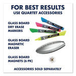 Infinity Glass Marker Board, 72 x 48, Black Surface