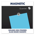 Infinity Glass Marker Board, 72 x 48, Black Surface