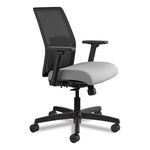 Ignition 2.0 4-Way Stretch Low-Back Mesh Task Chair, Supports 300 lb, 17" to 21" Seat Height, Frost Seat, Black Back/Base