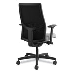 Ignition 2.0 4-Way Stretch Mid-Back Mesh Task Chair, Adjustable Lumbar Support, Frost Seat, Black Back/Base