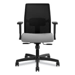 Ignition 2.0 4-Way Stretch Low-Back Mesh Task Chair, Supports 300 lb, 17" to 21" Seat Height, Frost Seat, Black Back/Base