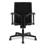 Ignition 2.0 4-Way Stretch Low-Back Mesh Task Chair, Supports 300 lb, 17" to 21" Seat Height, Frost Seat, Black Back/Base