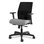 Ignition 2.0 4-Way Stretch Low-Back Mesh Task Chair, Supports 300 lb, 17" to 21" Seat Height, Frost Seat, Black Back/Base