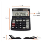 1180-3A Antimicrobial Desktop Calculator, 12-Digit LCD